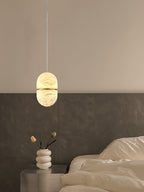 Harvenmere Alabaster Pendant Light-Moonnatur