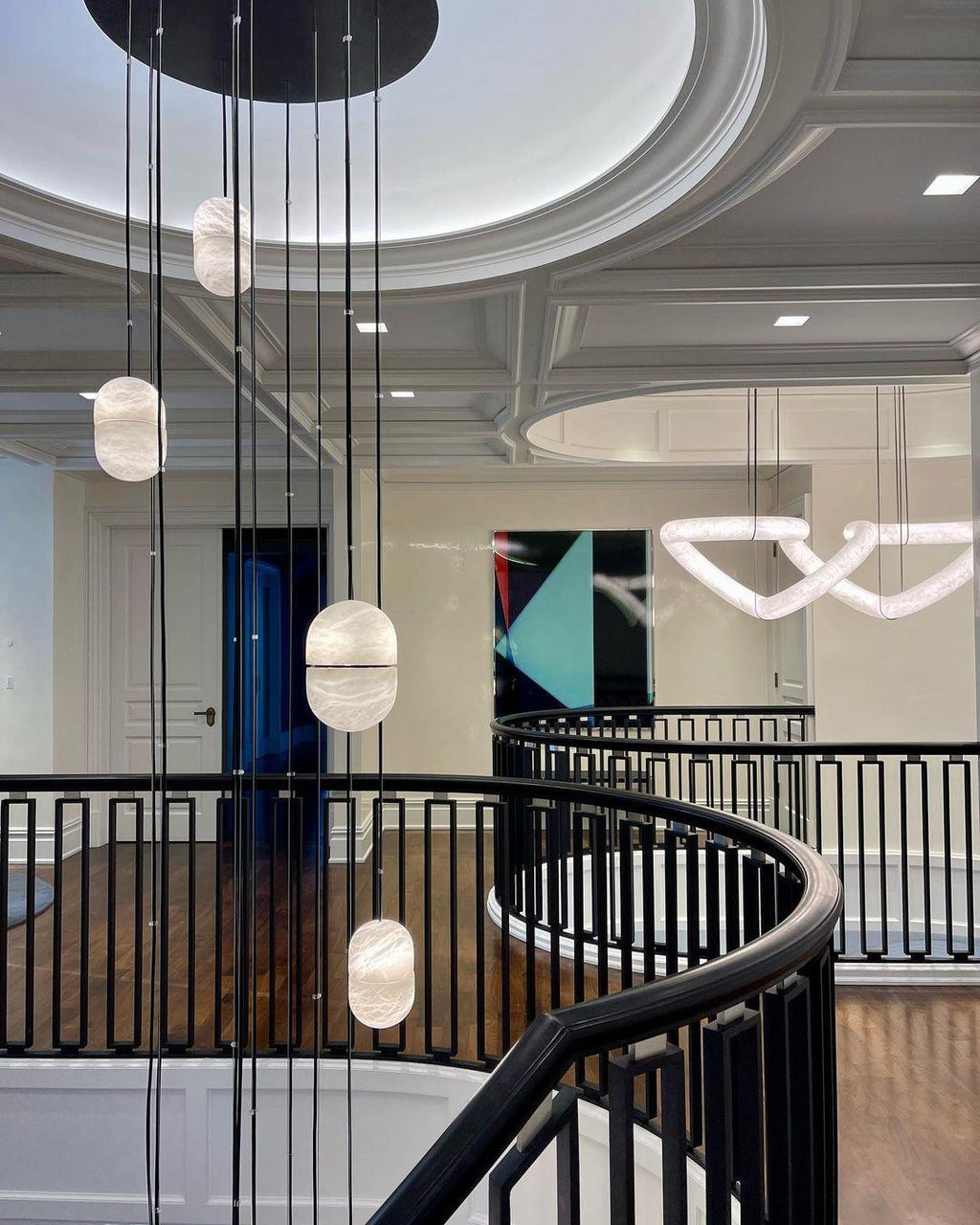 Harvenmere Alabaster Pendant Light-Moonnatur