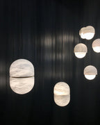 Harvenmere Alabaster Pendant Light-Moonnatur