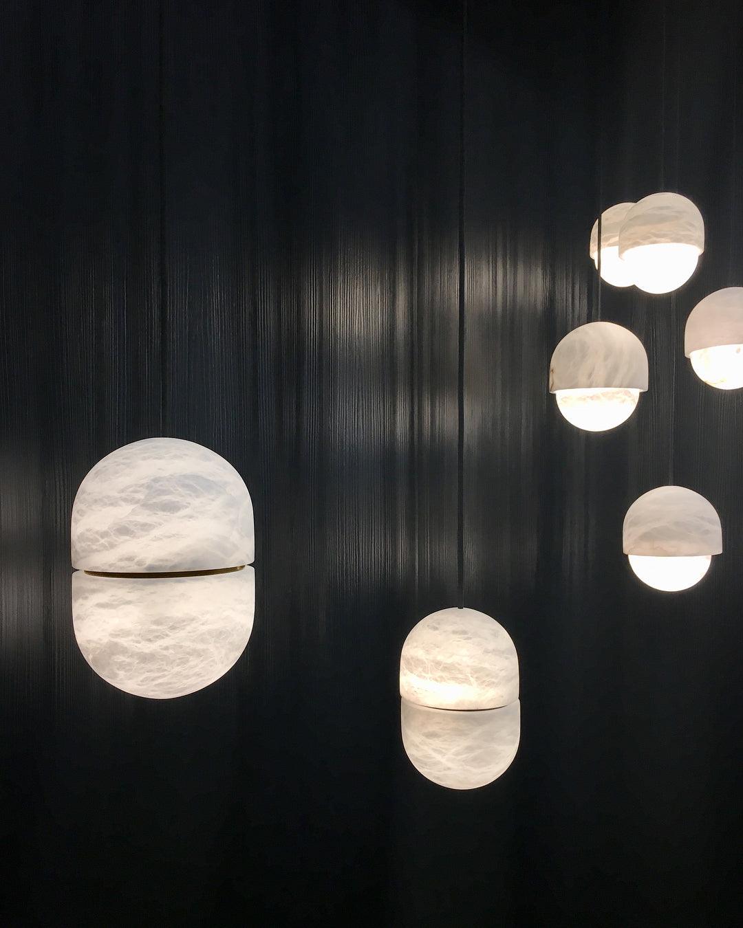 Harvenmere Alabaster Pendant Light-Moonnatur