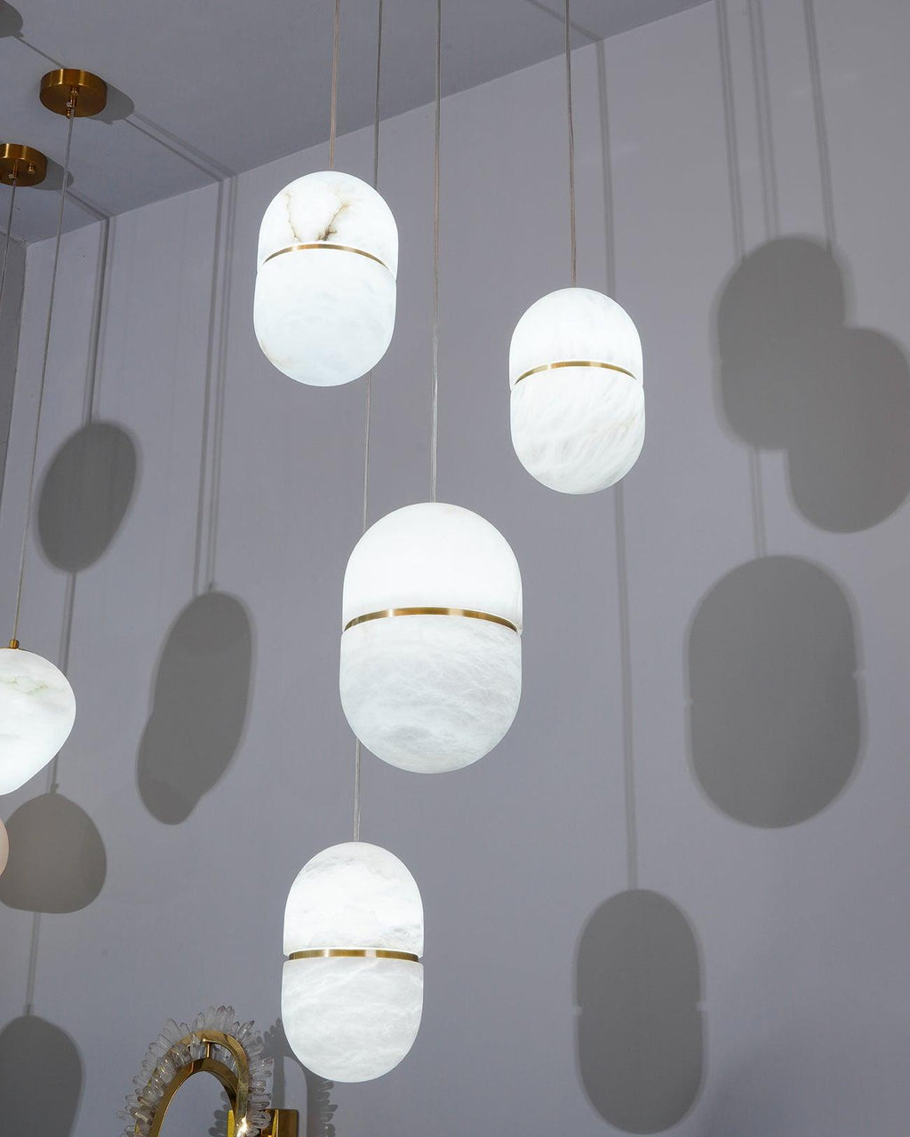Harvenmere Alabaster Pendant Light-Moonnatur