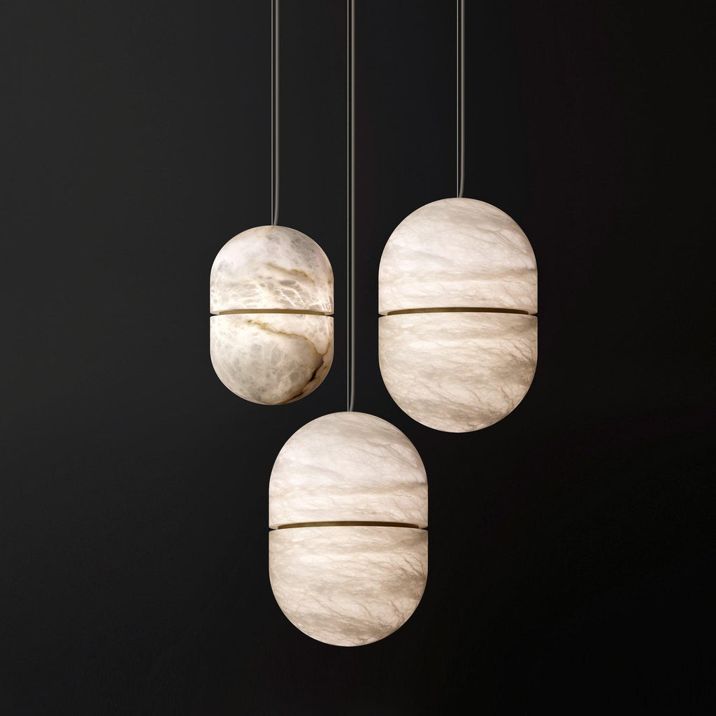 Harvenmere Alabaster Pendant Light-Moonnatur