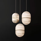 Harvenmere Alabaster Pendant Light-Moonnatur