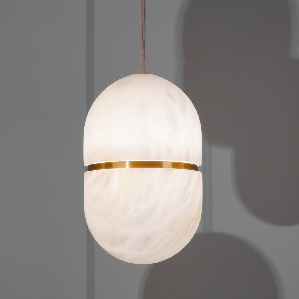 Harvenmere Alabaster Pendant Light-Moonnatur