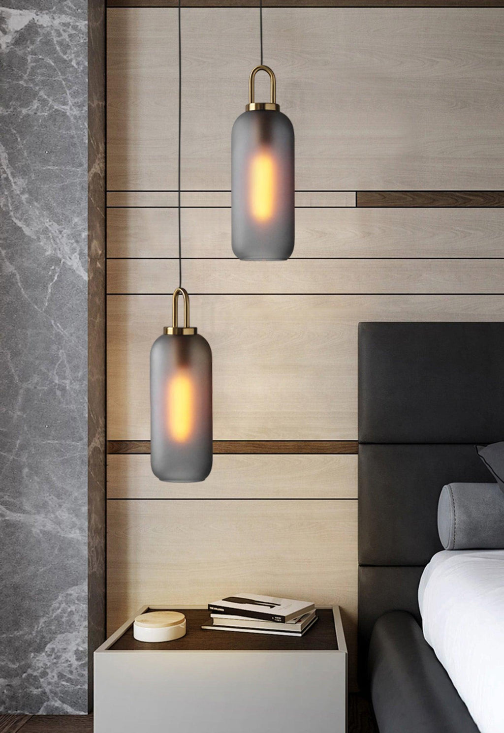 Lyrenina Glass Pendant Light-Moonnatur