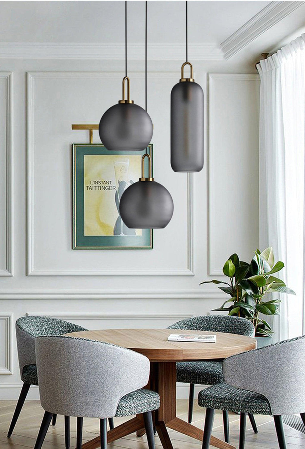 Lyrenina Glass Pendant Light-Moonnatur