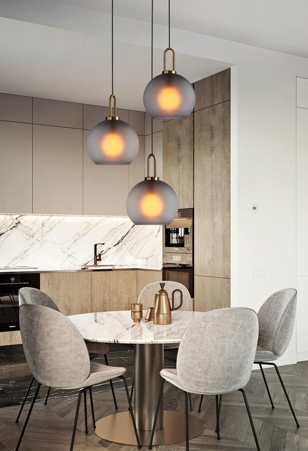 Lyrenina Glass Pendant Light-Moonnatur