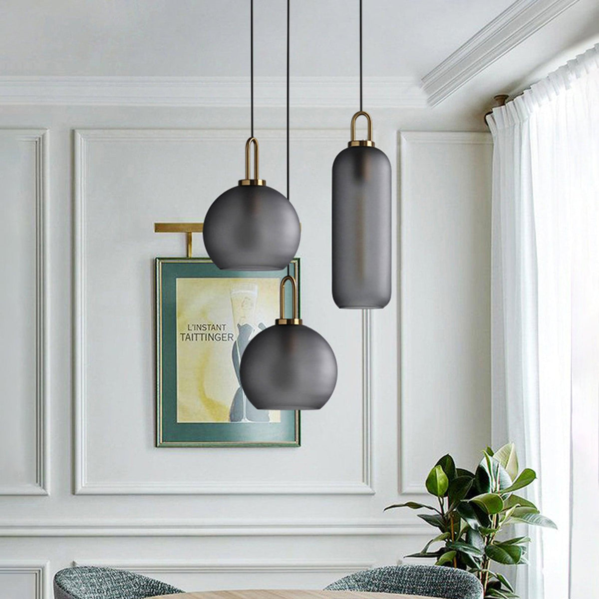 Lyrenina Glass Pendant Light-Moonnatur