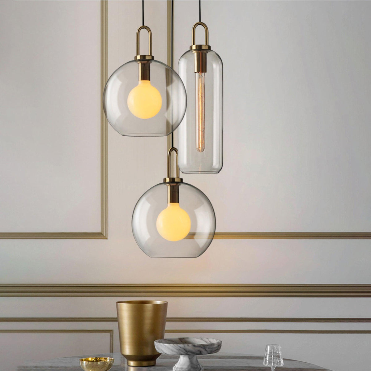 Lyrenina Glass Pendant Light-Moonnatur
