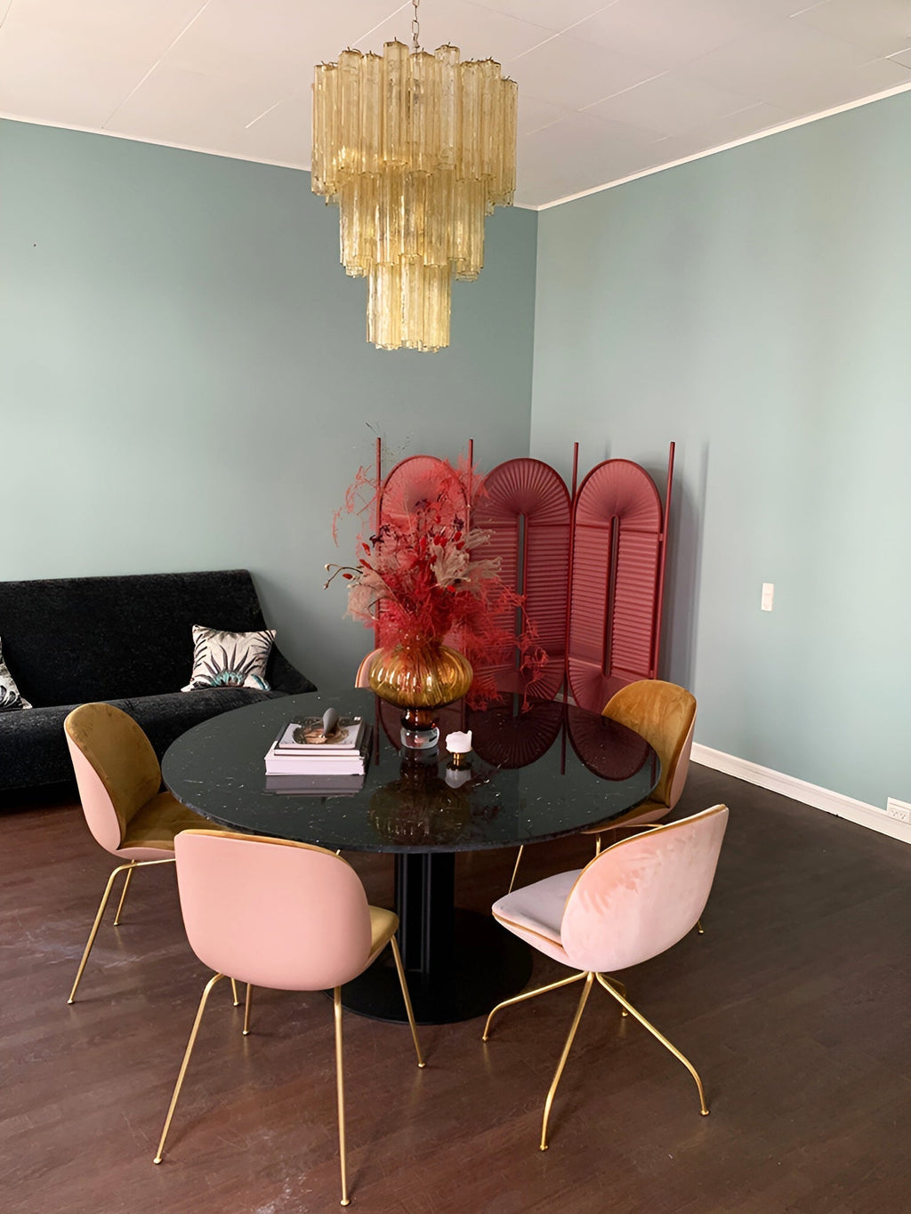 Urenenora Glass Chandelier-Moonnatur