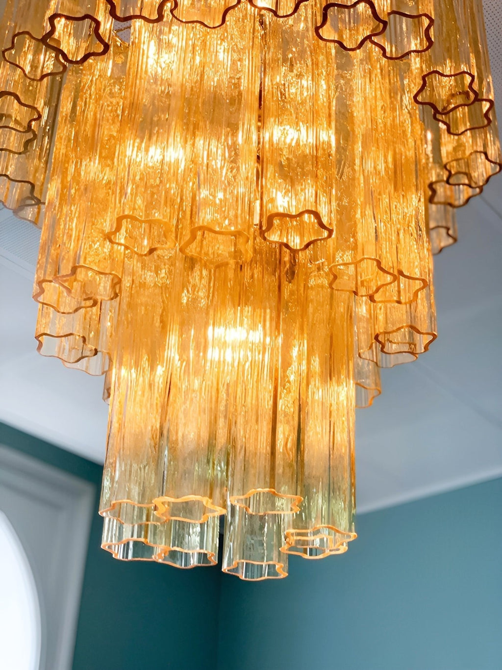 Urenenora Glass Chandelier-Moonnatur