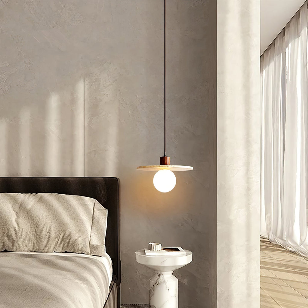 Whitencove Travertine Pendant Light-Moonnatur