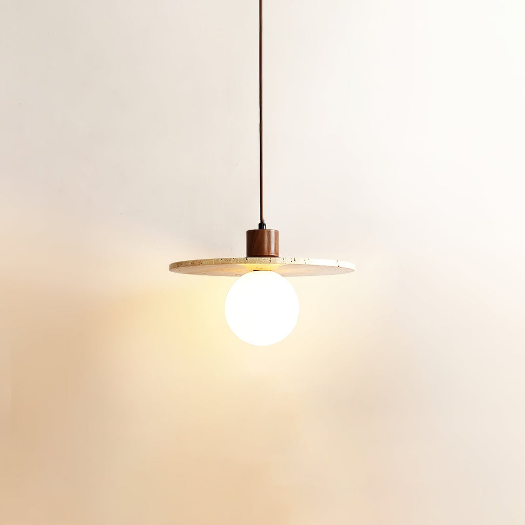 Whitencove Travertine Pendant Light-Moonnatur