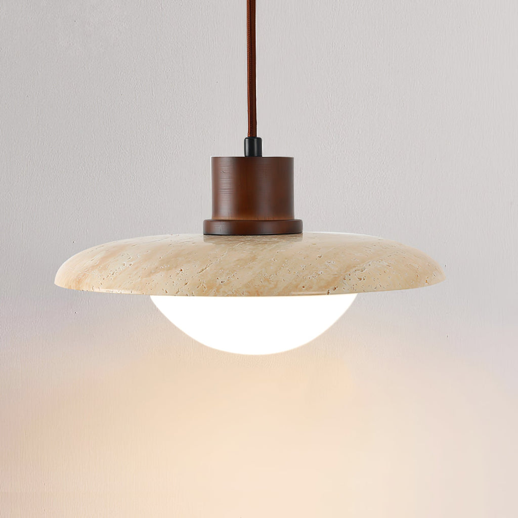 Whitencove Travertine Pendant Light-Moonnatur