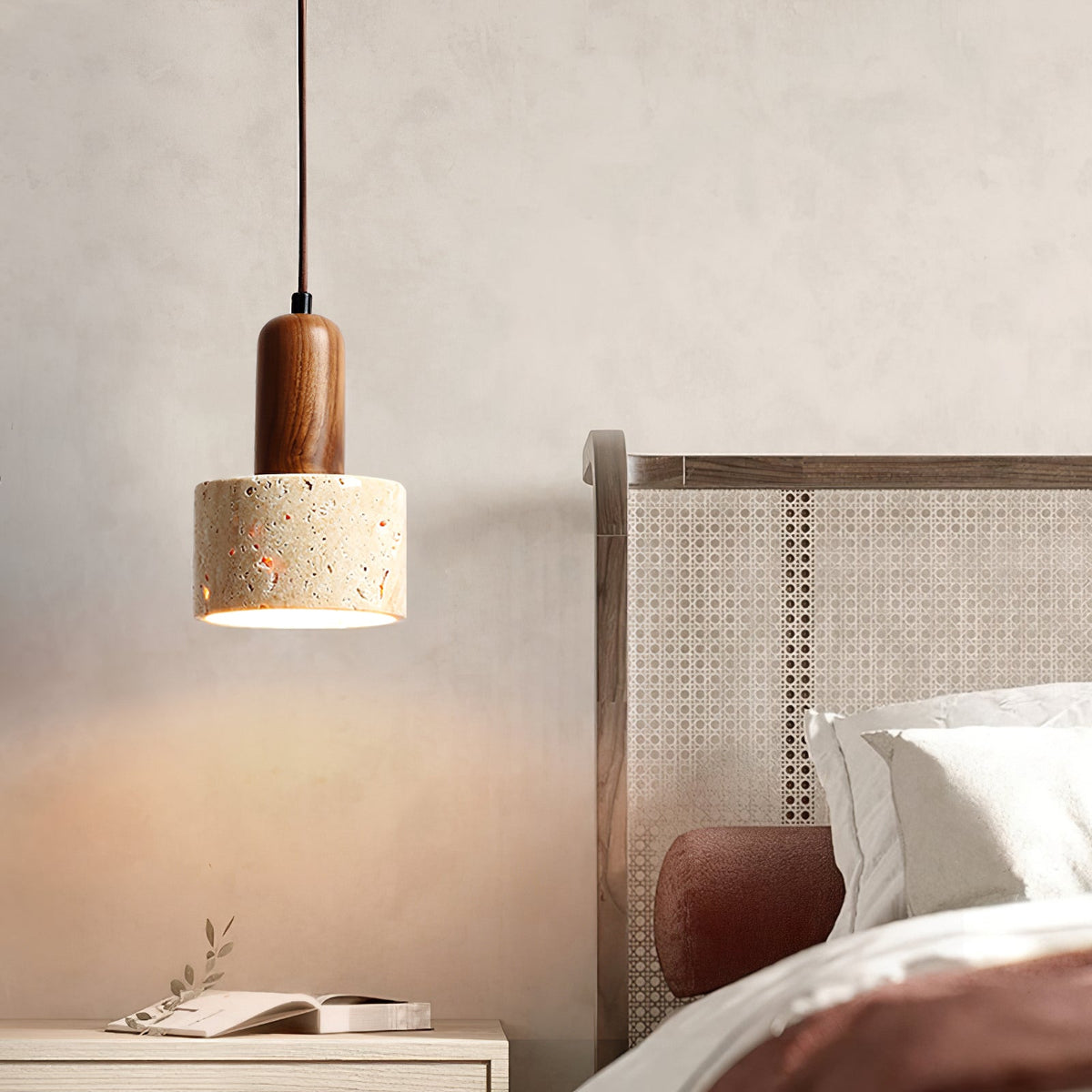 Whitencove Travertine Pendant Light-Moonnatur