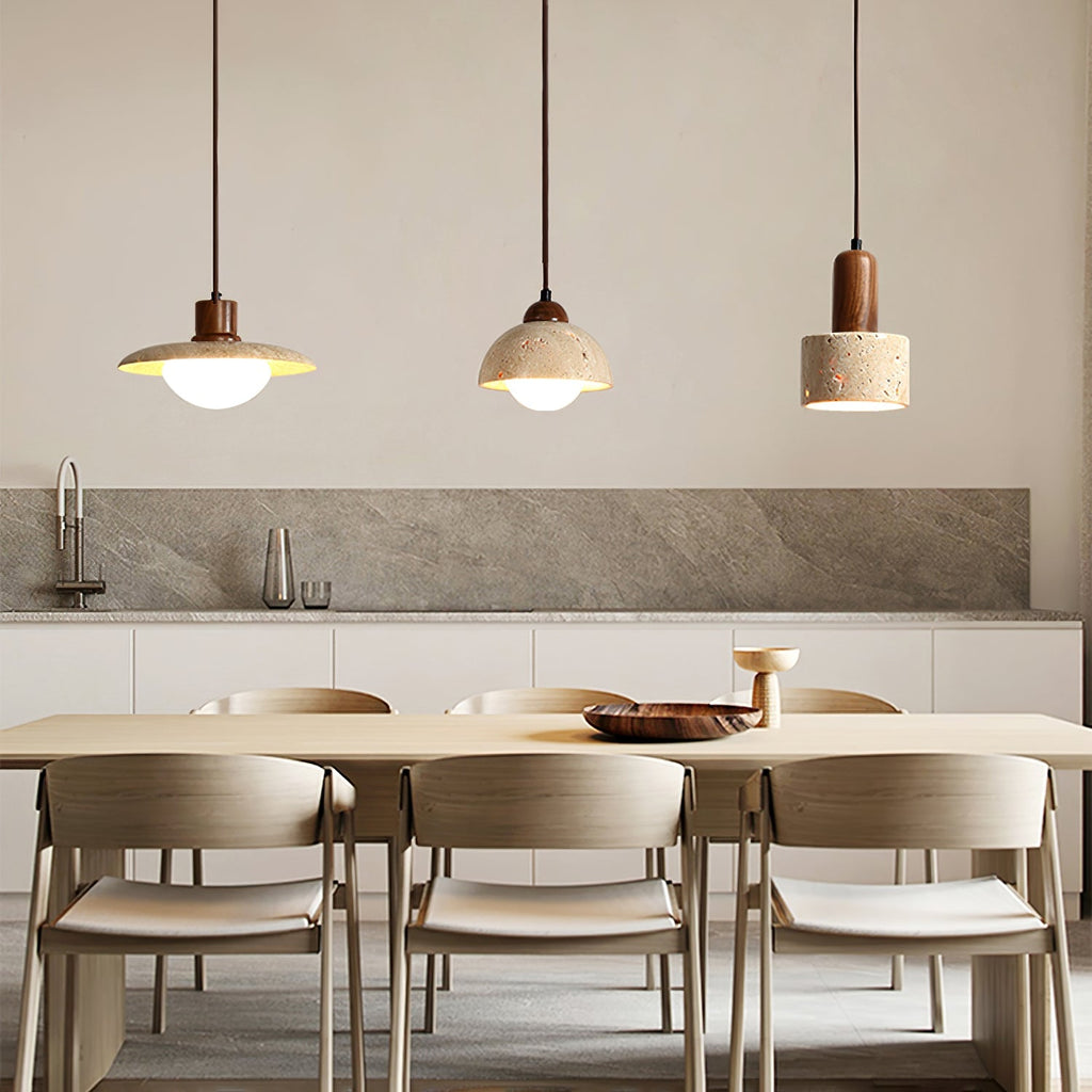 Whitencove Travertine Pendant Light-Moonnatur