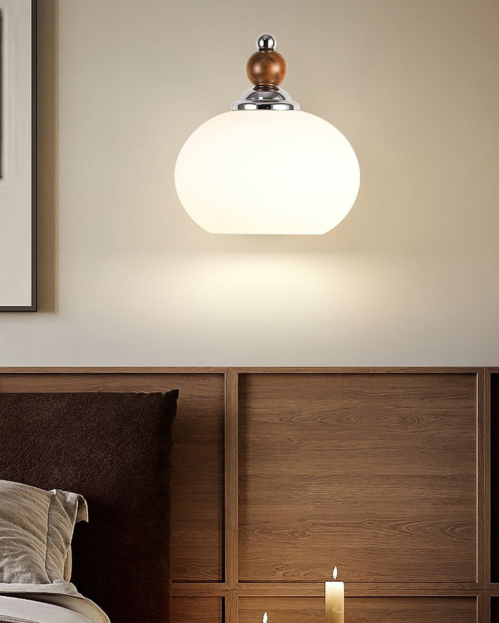 Tarenlyn Walnut Wall Light-Moonnatur