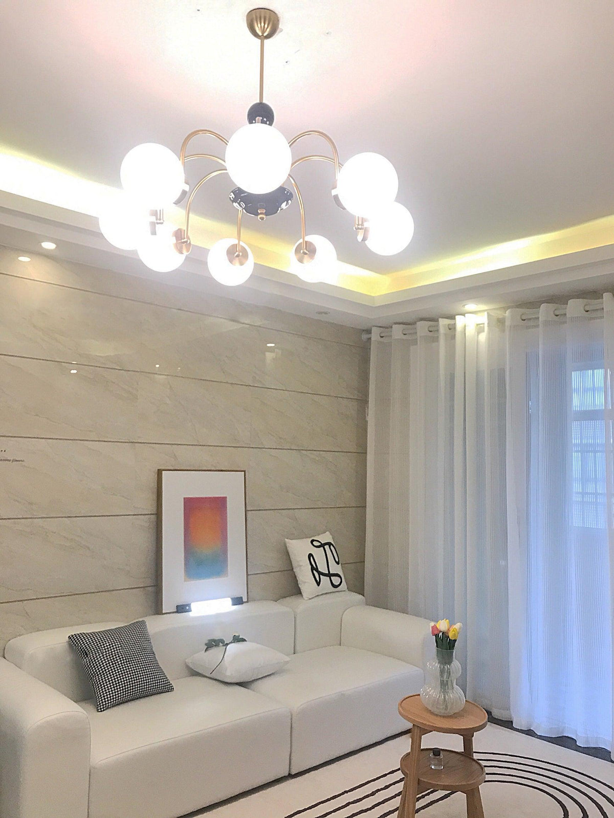 Morlina Glass Chandelier-Moonnatur
