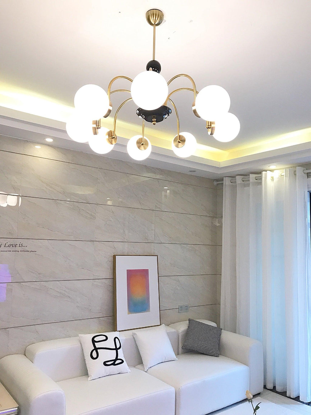 Morlina Glass Chandelier-Moonnatur