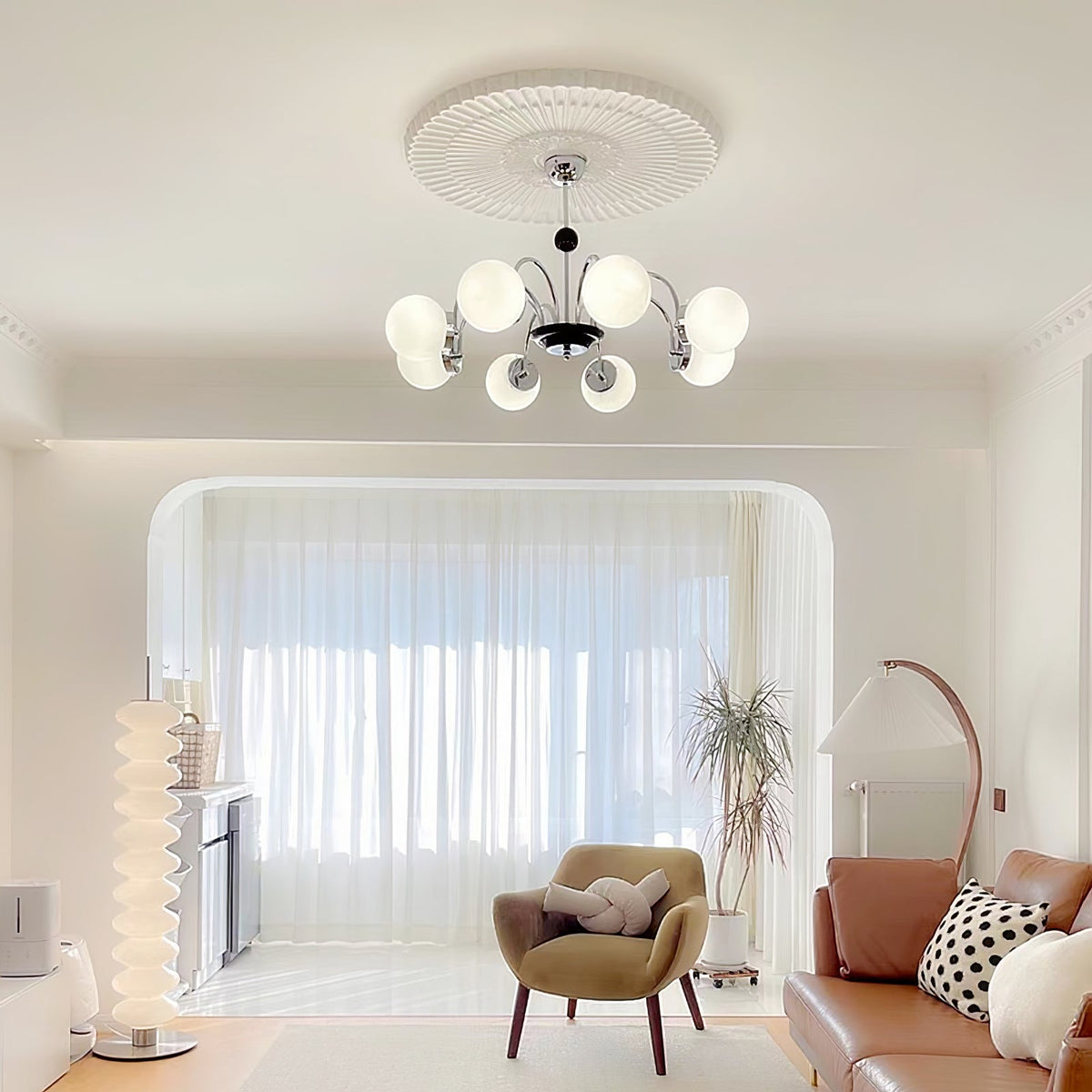 Morlina Glass Chandelier-Moonnatur