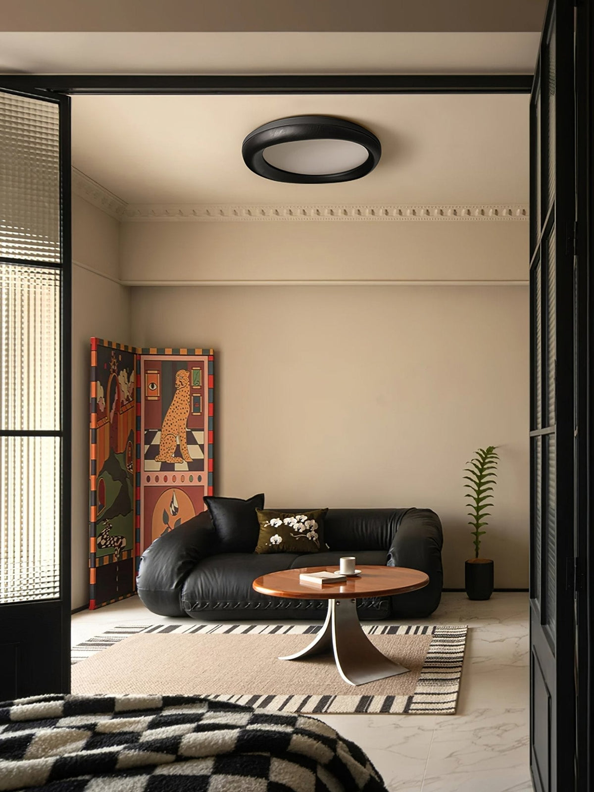 Rosera Wood Ceiling Light-Moonnatur