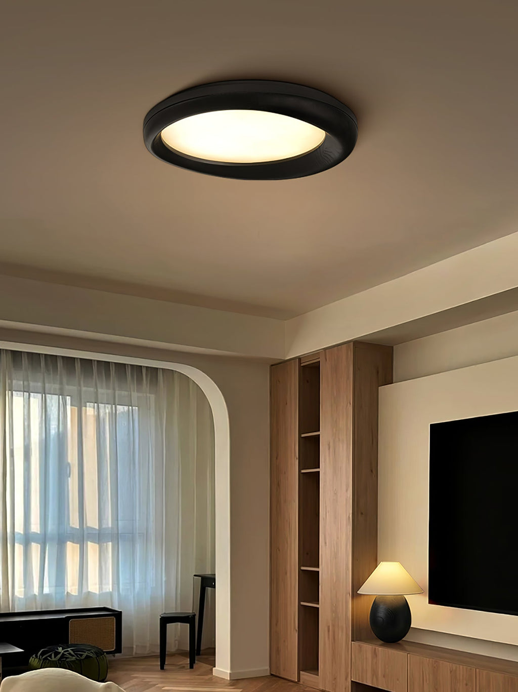 Rosera Wood Ceiling Light-Moonnatur