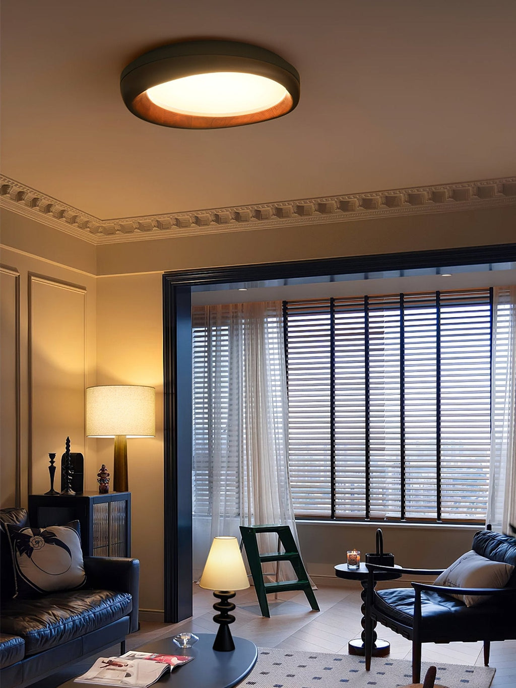 Rosera Wood Ceiling Light-Moonnatur