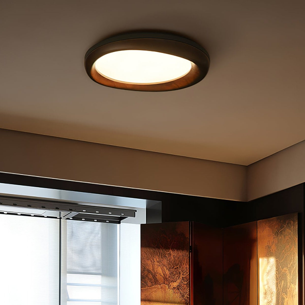 Rosera Wood Ceiling Light-Moonnatur