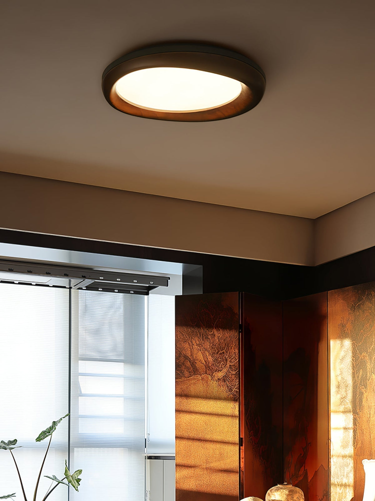 Rosera Wood Ceiling Light-Moonnatur