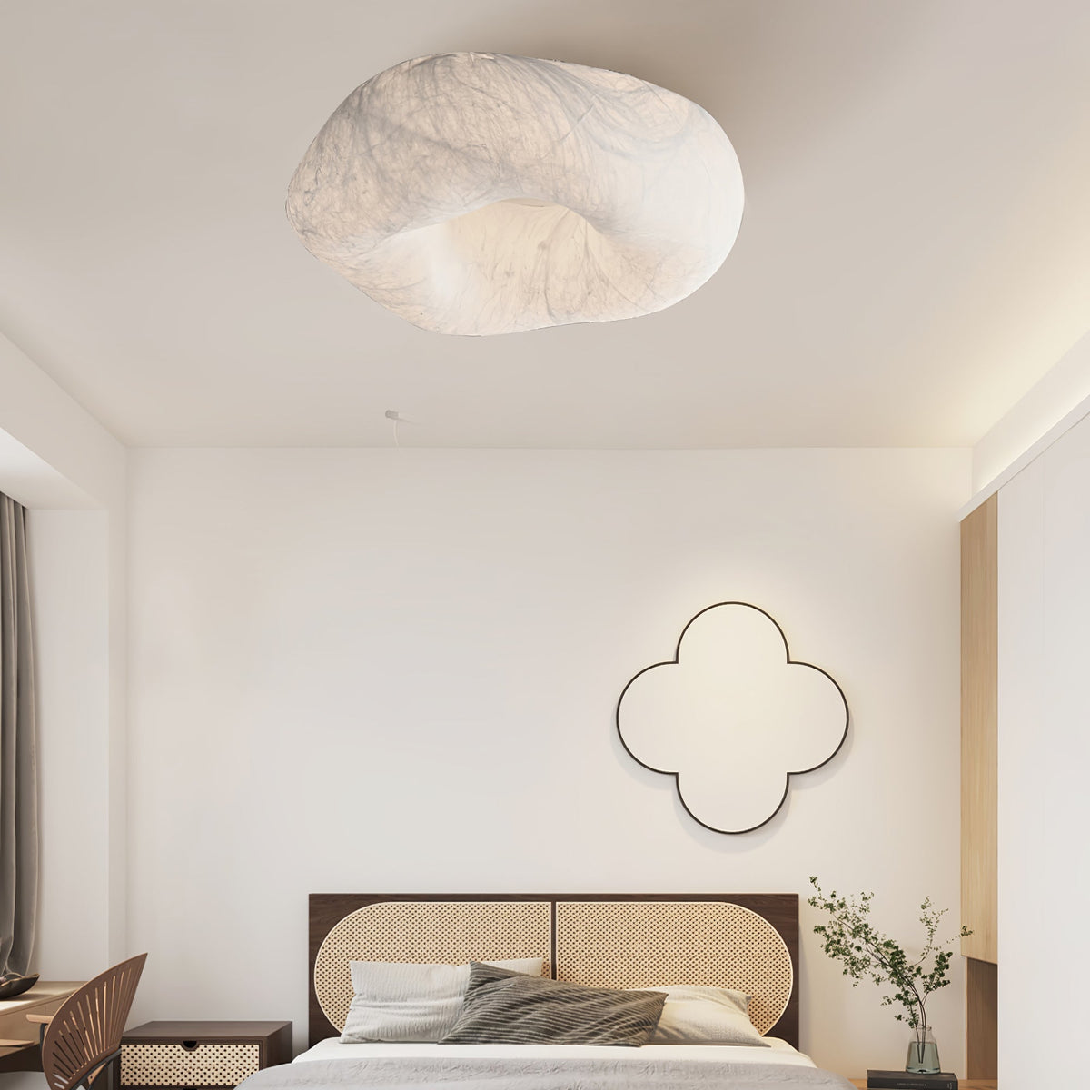 Xelmira Silk Ceiling Lamp-Moonnatur