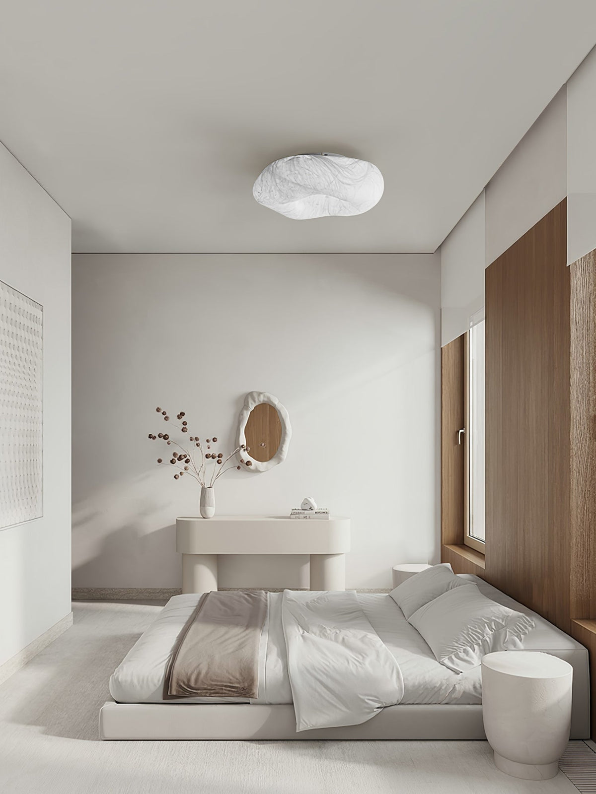 Xelmira Silk Ceiling Lamp-Moonnatur