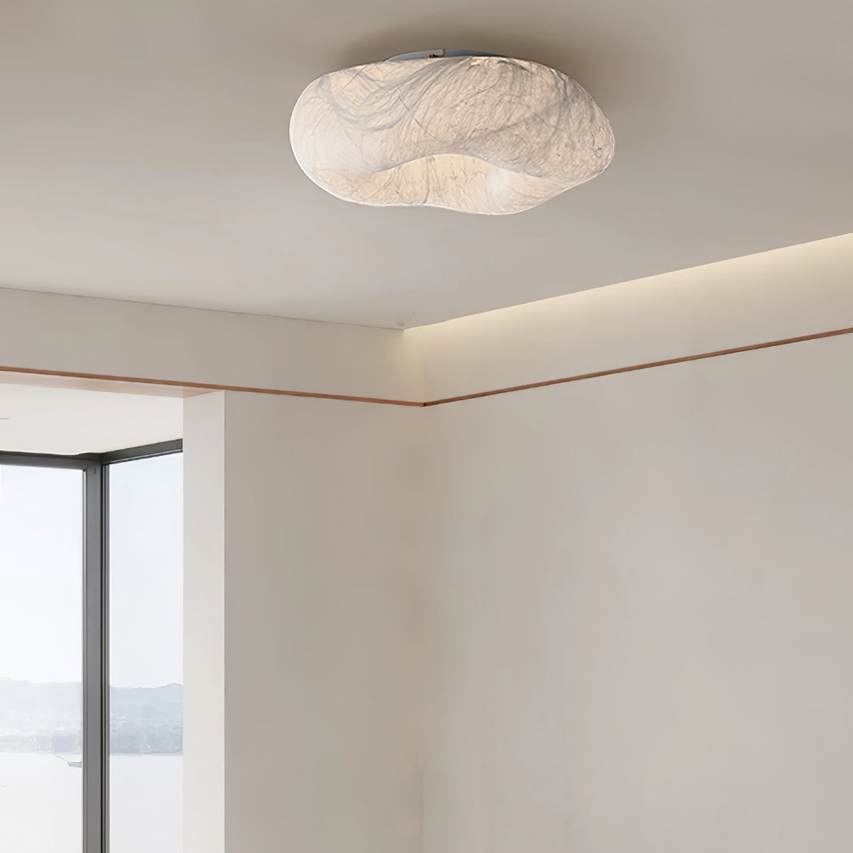 Xelmira Silk Ceiling Lamp-Moonnatur