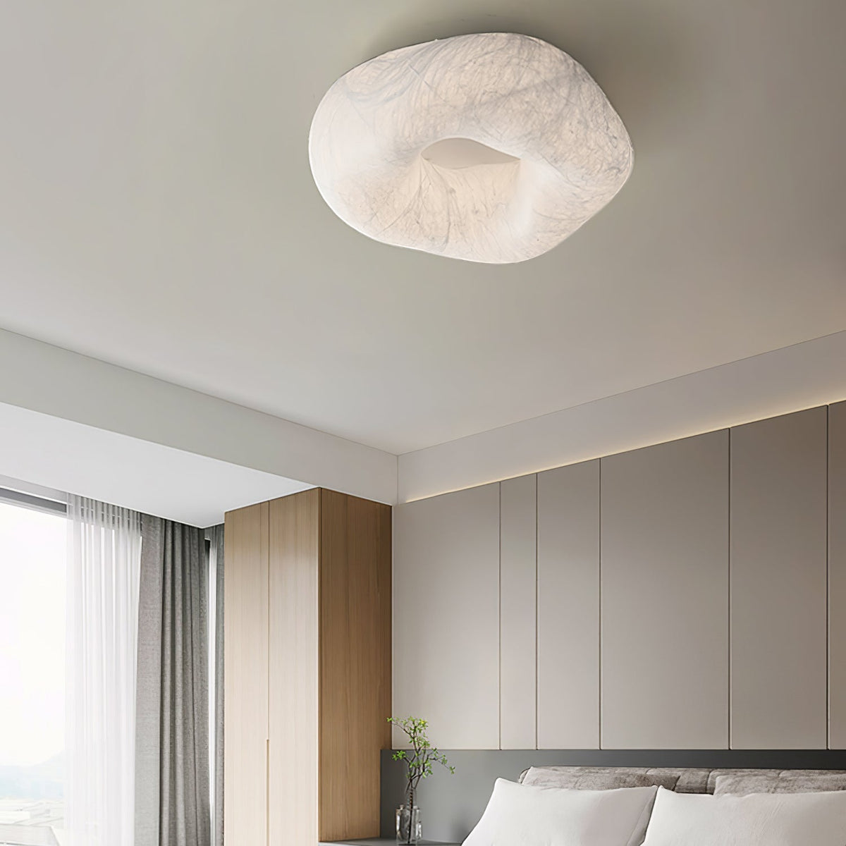 Xelmira Silk Ceiling Lamp-Moonnatur