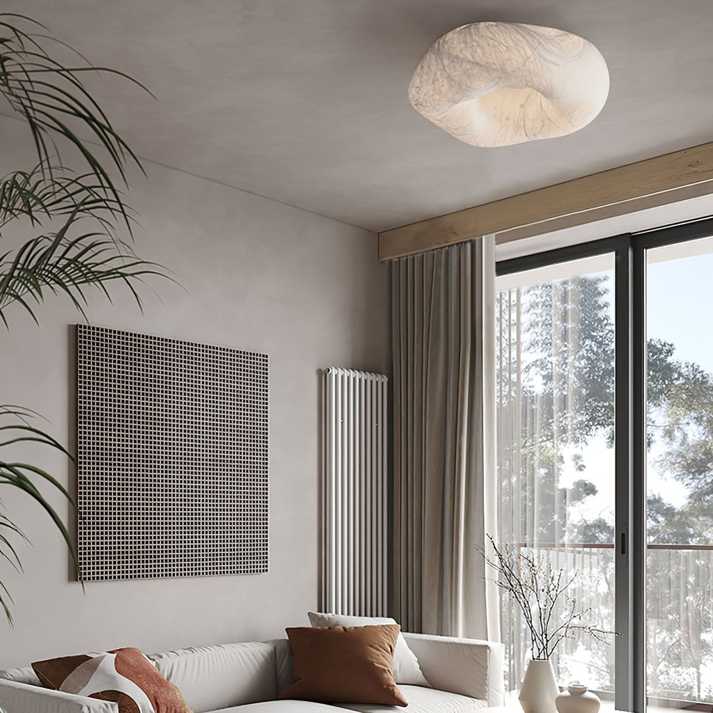 Xelmira Silk Ceiling Lamp-Moonnatur