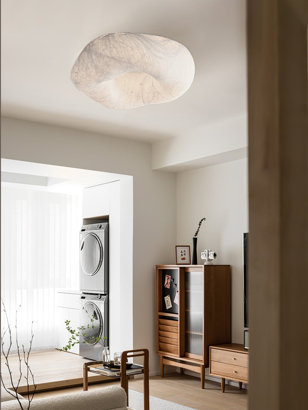 Xelmira Silk Ceiling Lamp-Moonnatur