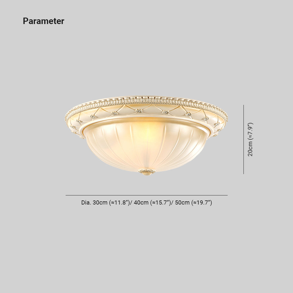 Garnelmoss Glass Ceiling Light-Moonnatur