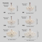 Lathenaria Crystal Chandelier-Moonnatur