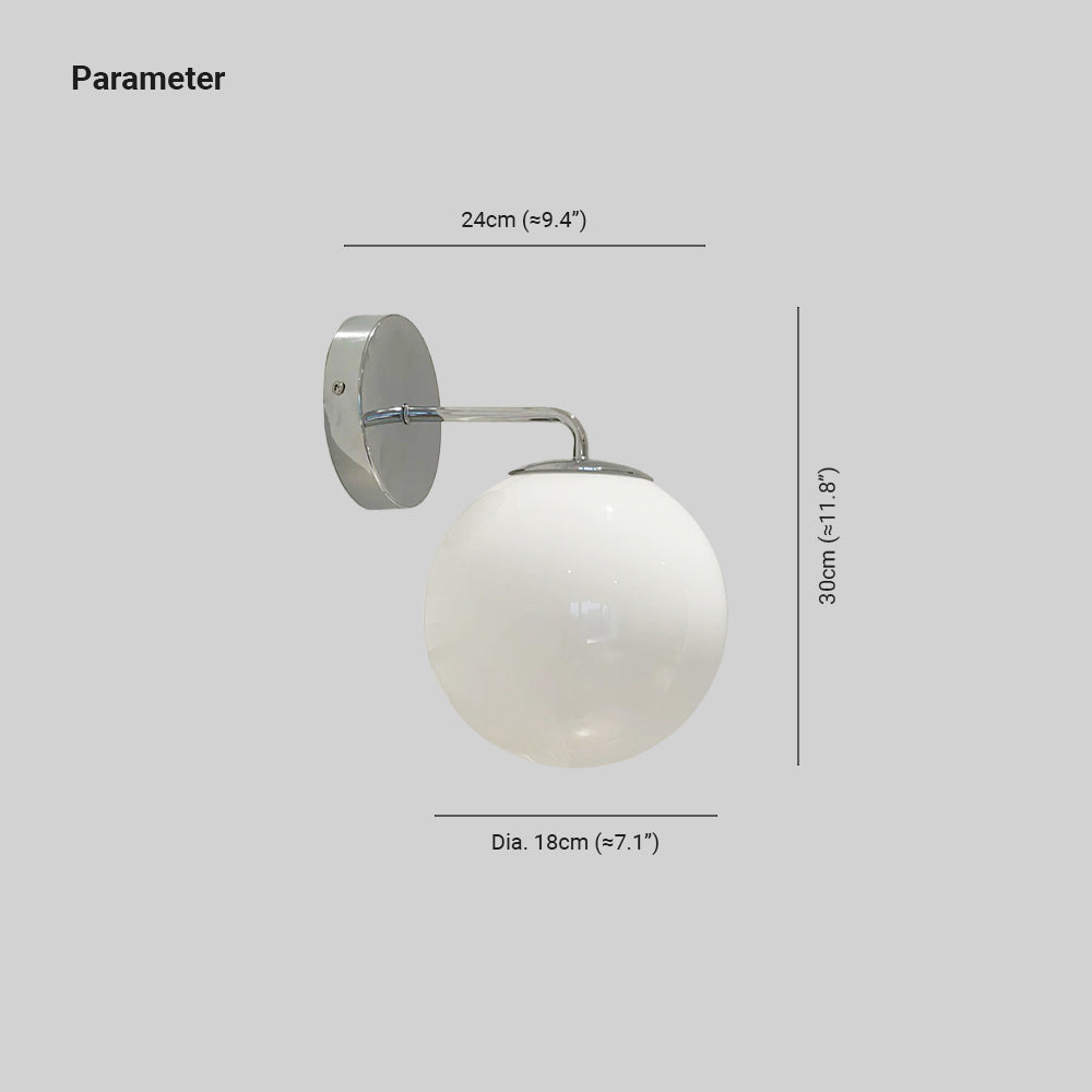Kilvenash Glass Wall Light-Moonnatur