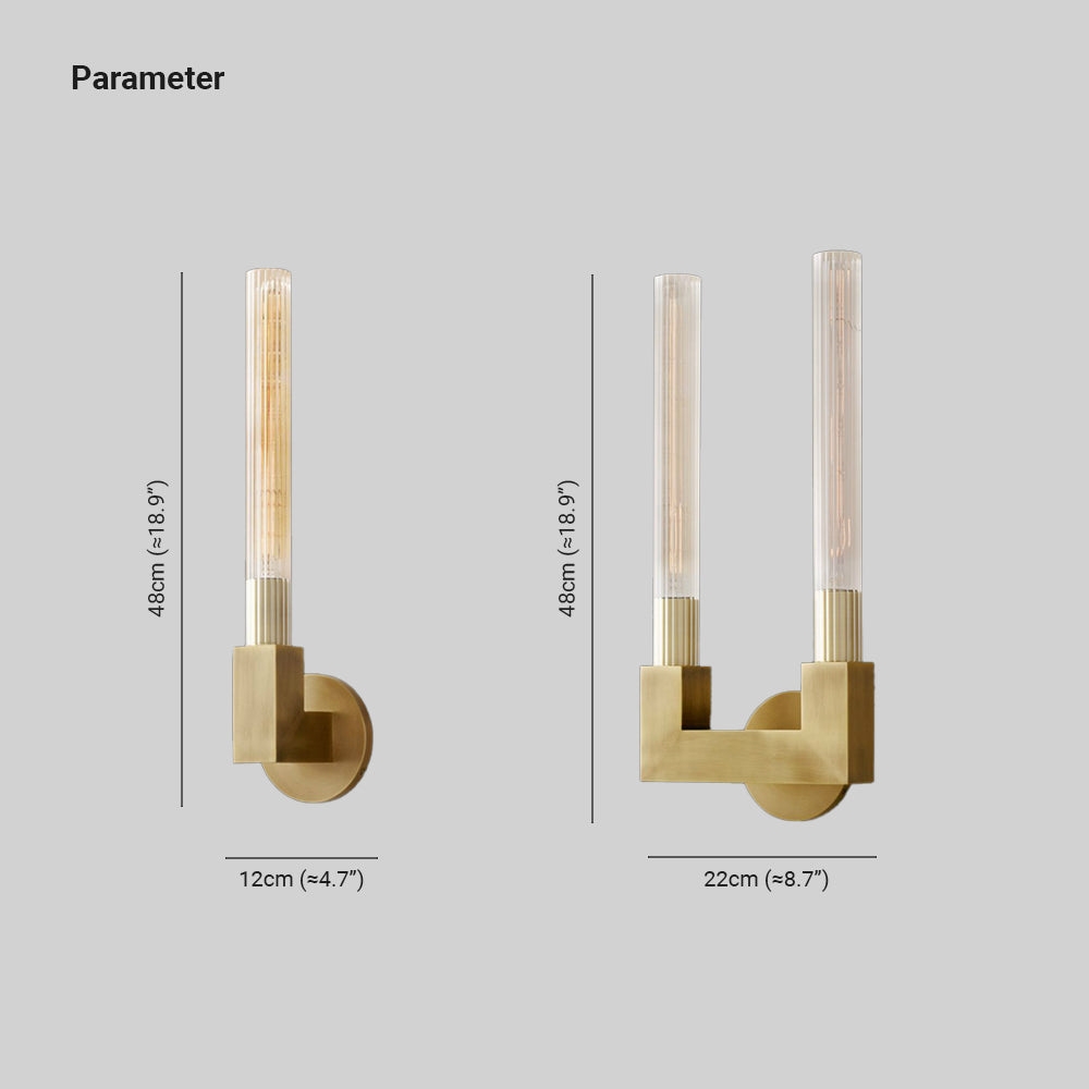 Nardenwyn Glass Wall Light-Moonnatur