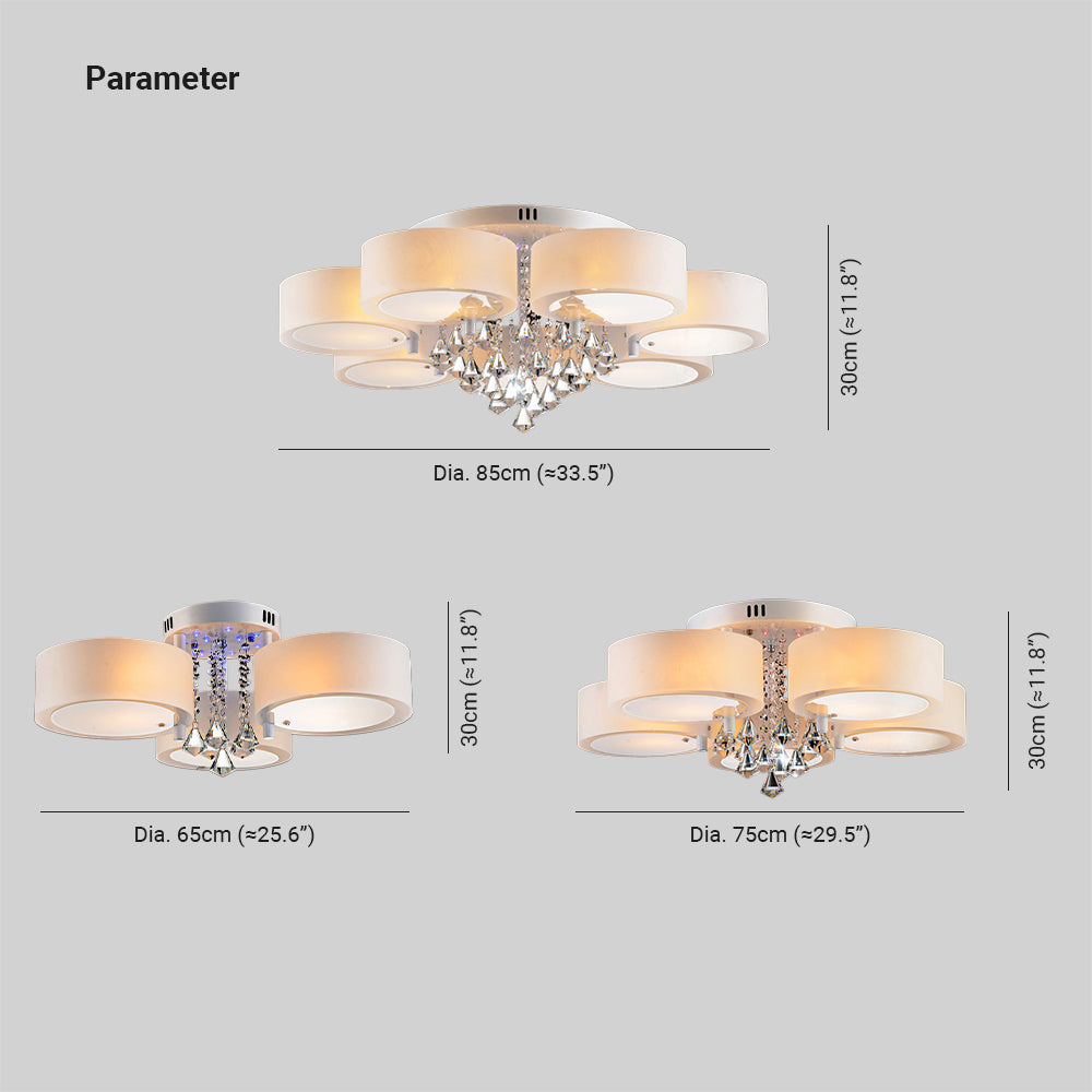 Meldenonna Glass Ceiling Light-Moonnatur