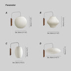 Mardenina Artificial Silk Wall Light-Moonnatur