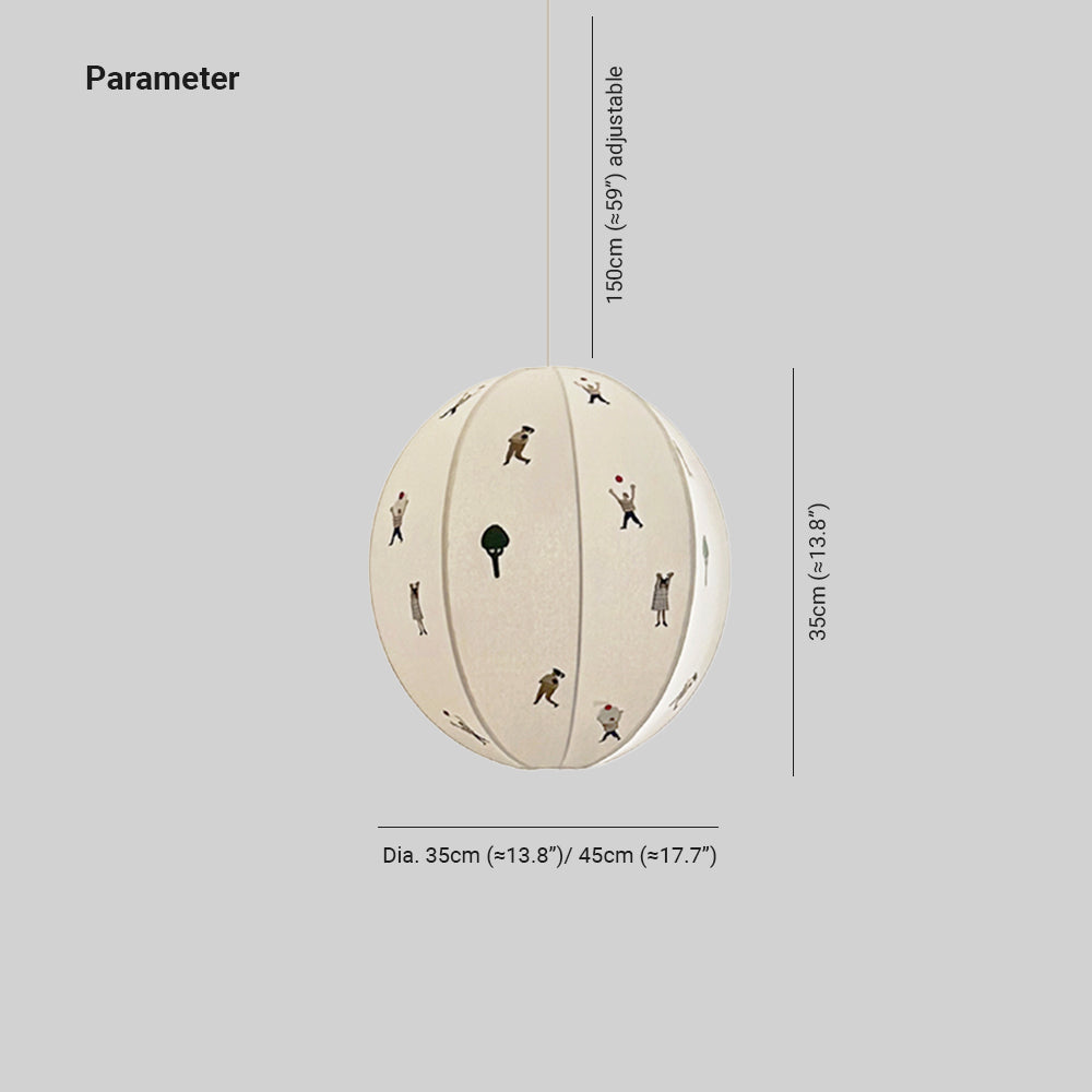 Cumberwick Fabric Pendant Light-Moonnatur