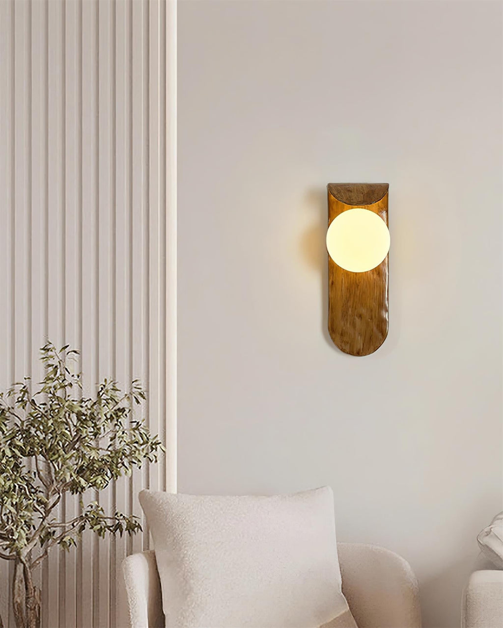 Lathenenna Polymer Wall Light-Moonnatur