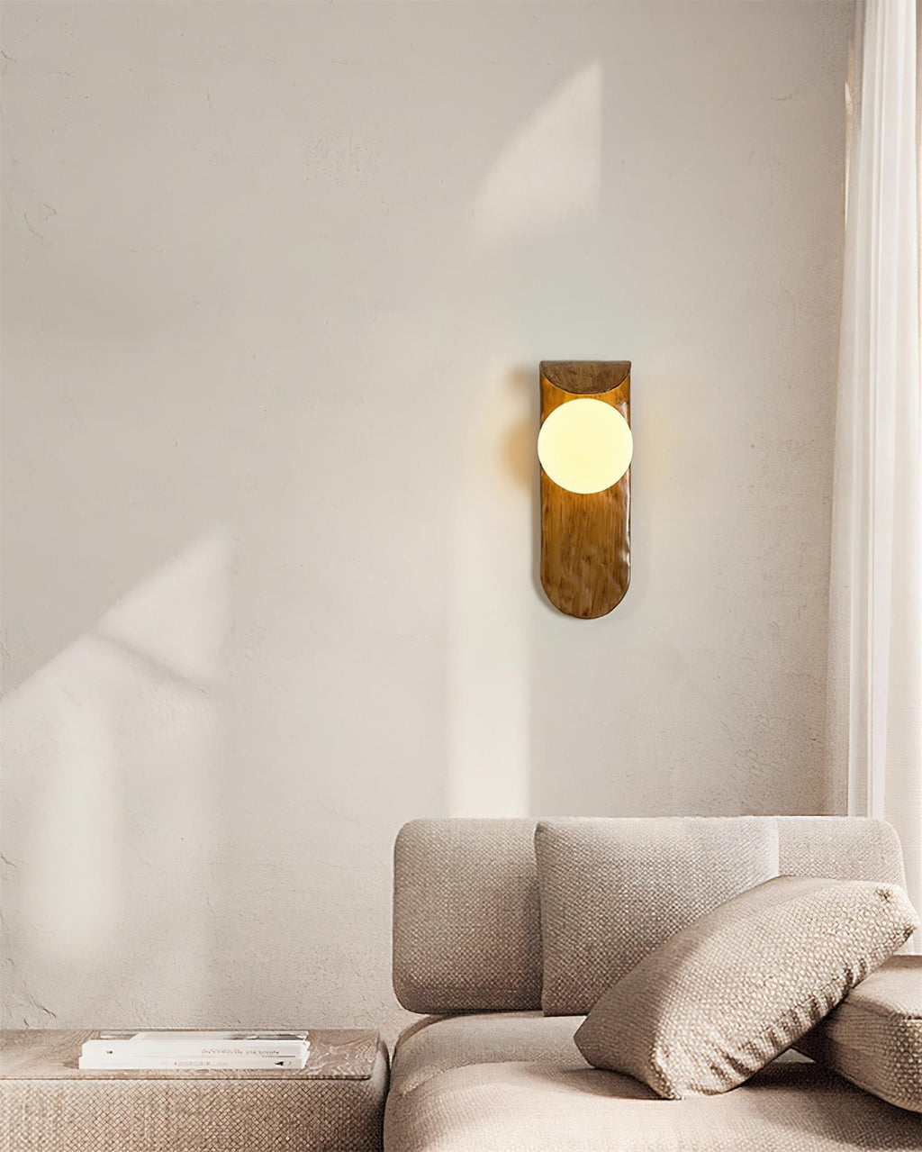 Lathenenna Polymer Wall Light-Moonnatur