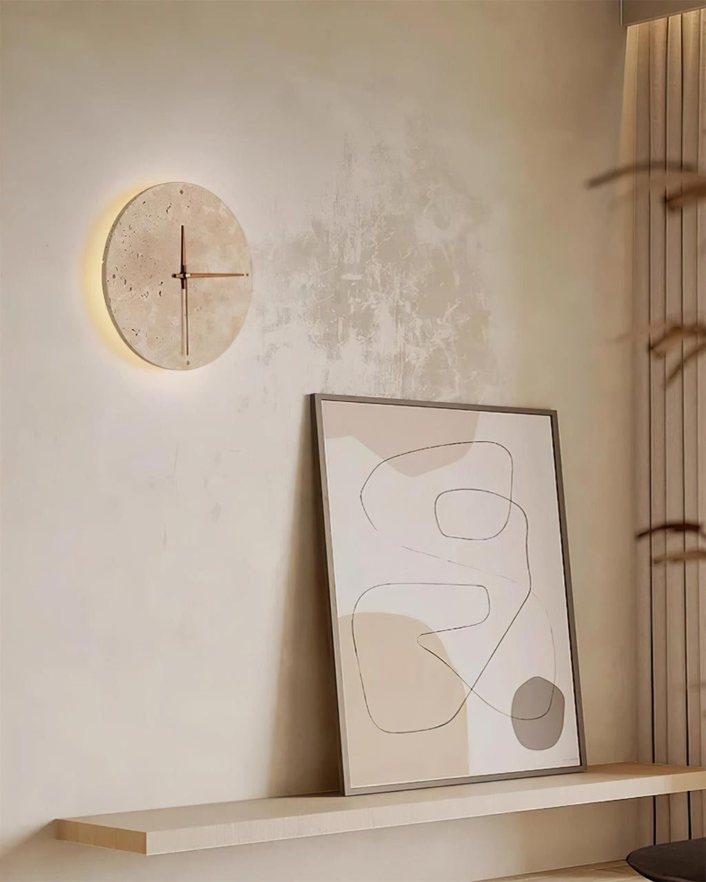 Pardenlyn Travertine Wall Light-Moonnatur