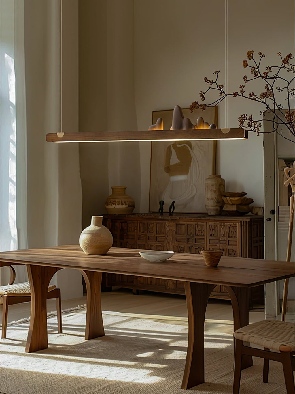 Pardenaria Wood Pendant Light-Moonnatur