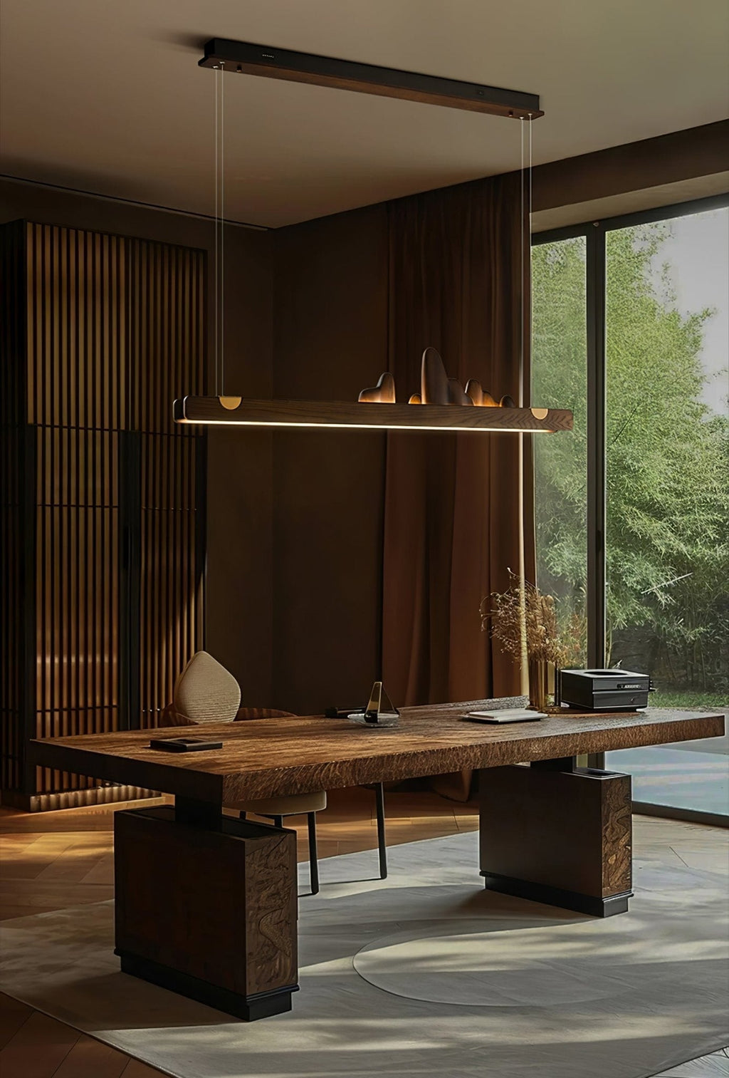 Pardenaria Wood Pendant Light-Moonnatur