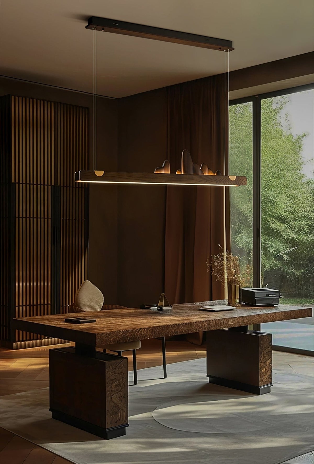 Pardenaria Wood Pendant Light-Moonnatur