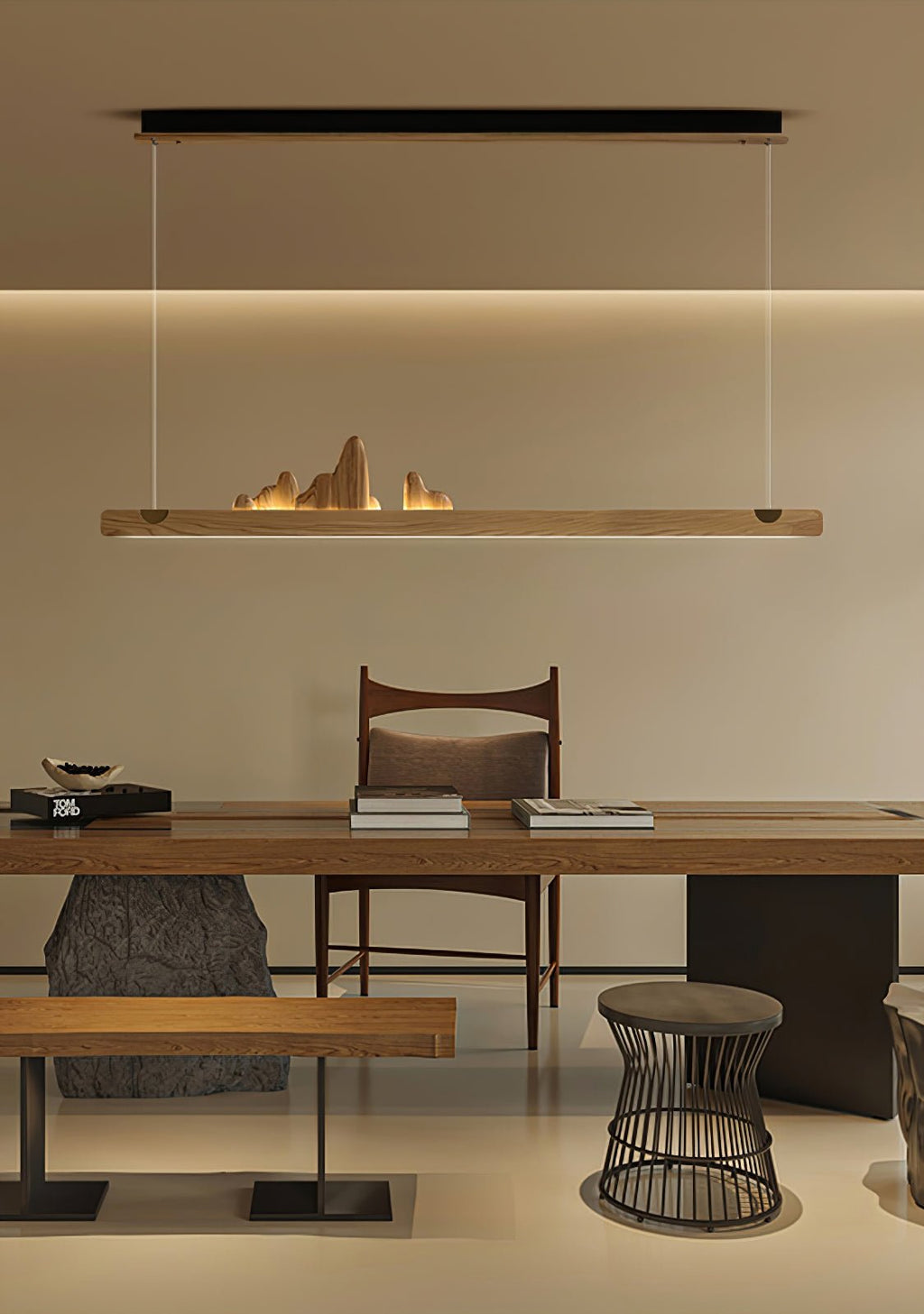 Pardenaria Wood Pendant Light-Moonnatur