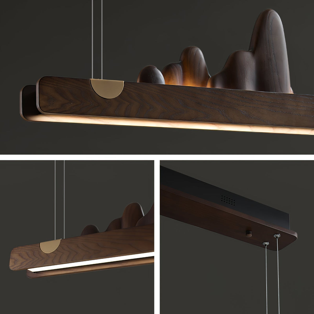 Pardenaria Wood Pendant Light-Moonnatur